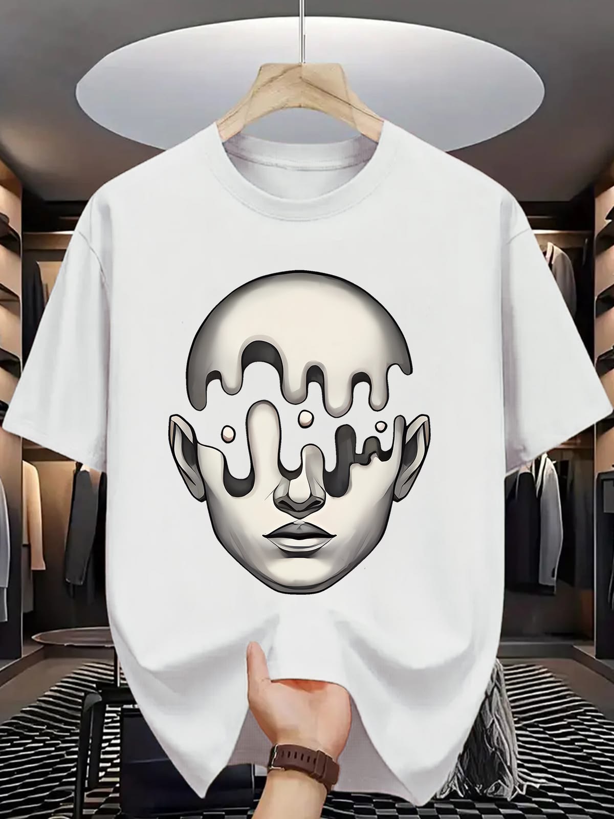 Summer Short Sleeve T-Shirt with Letter