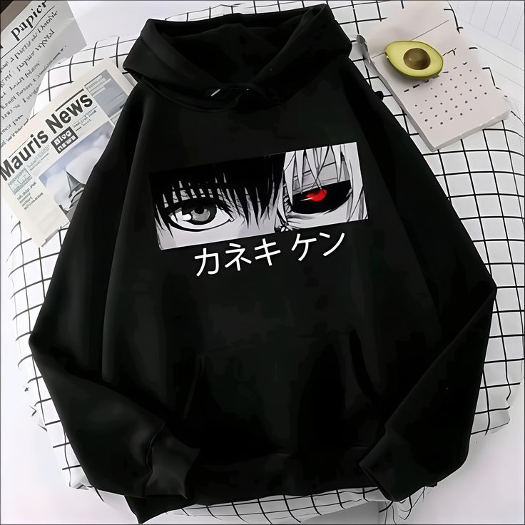Kaneki Shadow Hoodie – Japanese Dark Anime Streetwear