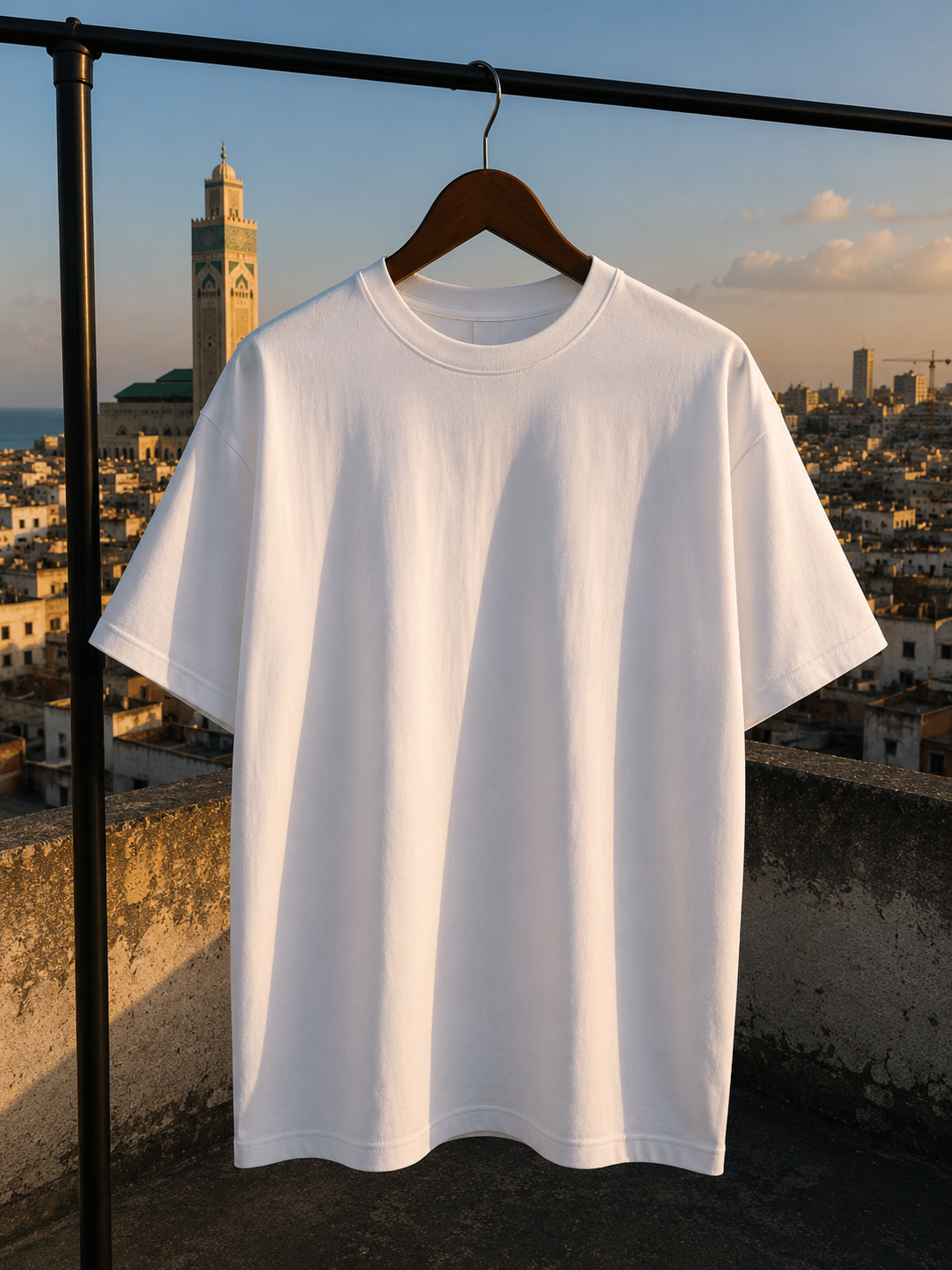 Sukuna Shadow Oversized Tee – White